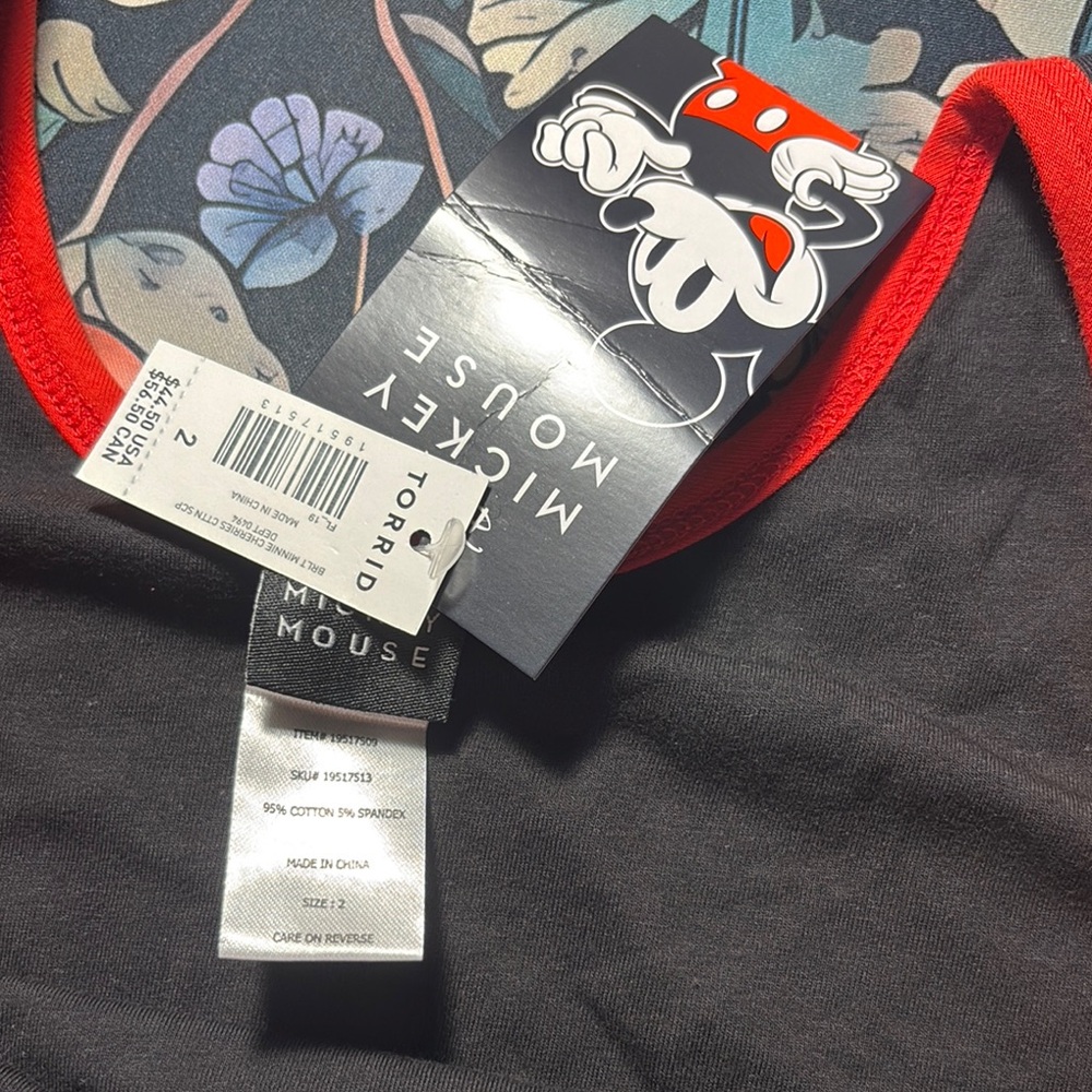 Torrid Mickey and Minnie Cherries Bralette and Panty Set - Picture 3 of 5